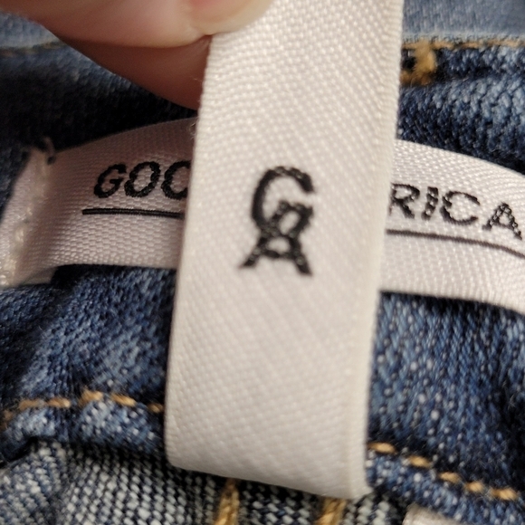 GOOD AMERICAN Good Legs High Waist Distressed Crop Skinny Jeans Size 6 / 29 - Picture 11 of 14